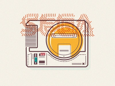 SEGA Megadrive 90s console dribbble gaming illustration james oconnell jamesp0p megadrive minimal sonic thumbprint