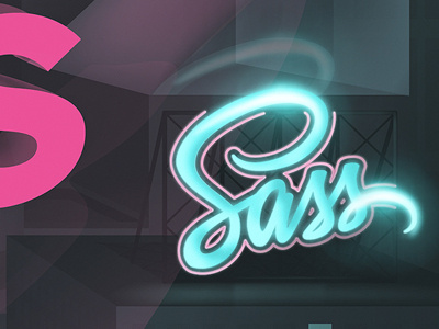Neon Sass front cover illustration magazine typography