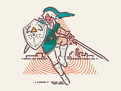 Zelda capcom colour gaming icon illustration legend lines rupee skyward triforce zelda