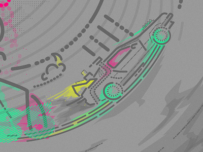 BTTF bttf car colour delorean experiment icon illustration lines