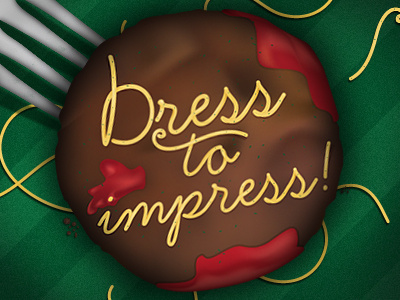 Dress To Impress bade food gradient graphic icon illustration illustrator italian photoshop shadow typography ui