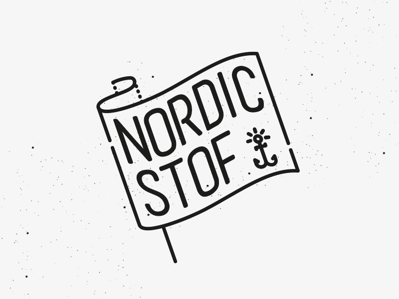 Nordic Flag brand colour and lines content danish fashion icon illustration logo nordic symbol thumbprint