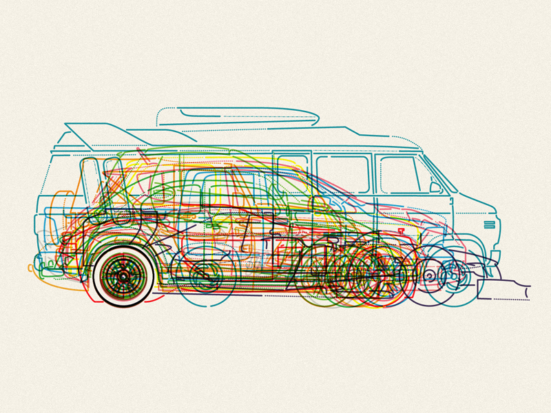 Auto-emotive auto brand cars colourandlines drive icons illustration speed style thumbprint vehicle