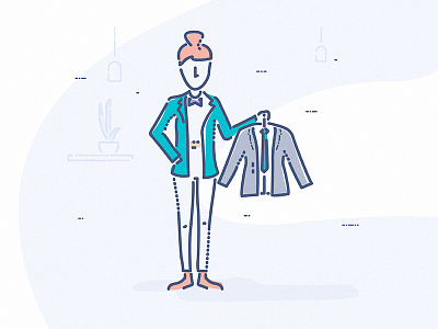 Suits you api brand characters colourandlines display financial icons identity illustration learning style tech