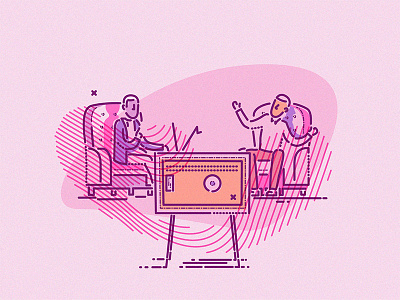 Sharing is caring brand characters chill colourandlines editorial icons identity illustration netflix sharing style television