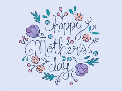 Mother's Day cardconnect creative finance financial fintech illustration lettering mother social