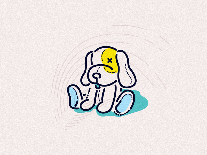 Ted james oconnell childhood character toy thumbprint lines graphic icon teddy illustration