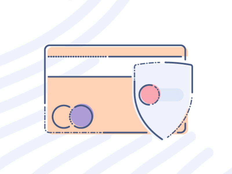 Self Secure access animation brand credit card fintech icon illustration james oconnell lines minimal security ui
