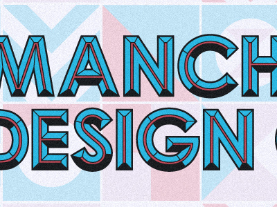 Type play block colour lettering manchester patterns shading shapes type typography