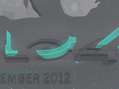 Halo 4 - type treatment 360 coming game halo halo4 illustration soon typography xbox