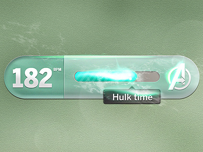 Hulk Time avengers beats per minute explode hulk light neon rage smash sparks ui