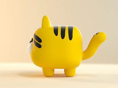 Pokemon 3d animal c4d cute fake model pet pokemon render 方可梦