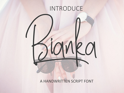 Bianka Font branding creative design identity logo minimal modern monoline