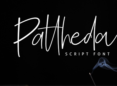 Pattheda Script Font branding creative design handlettering handwritten logo minimal modern portfolio script