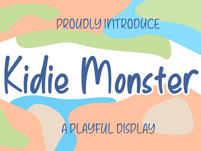 Kidie Monster A Playful Font With Monster Character child children creative halloween illustration logo minimal modern monster