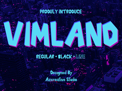 Vimland Modern Font corporate design game design identity logo modern technology typography ui