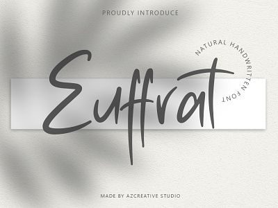 Euffrat - Simply Natural Handwritten branding creative design handlettering identity logo minimal modern