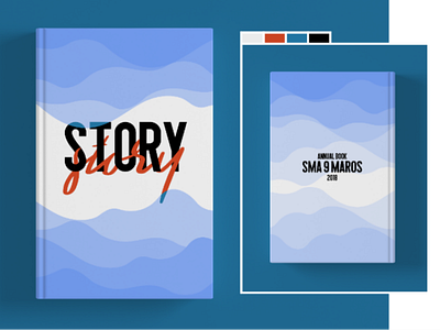 Yearbook Cover_07 book book cover design layout print print design typography vector