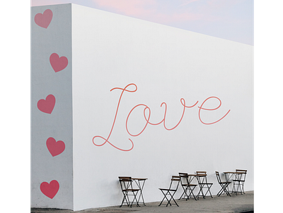 Love Is In The Air beautiful cafe chair easy figma figmadesign heart illustration love lovely lovers mockup simple sunset valentine valentine day valentinesday wallpaper