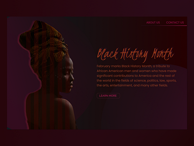 Black History Month - A Simple Webpage