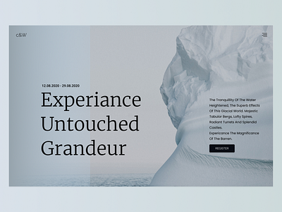 Clean And Simple Design antartica artic beautiful behance clean cool design easy figma figmadesign landing page neat new simple tour ui webdesign