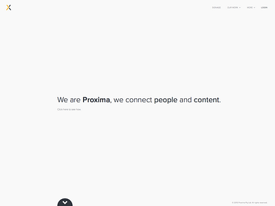 Proxima v2 Concept flat responsive website