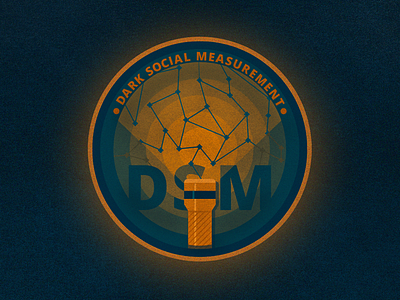 DSM Sticker dark illustration illustrator photoshop social sticker texture type