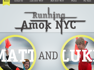 Runninamok NYC blog graphic design uiux web web design