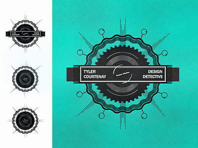 Design Detective badge design graphic design