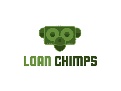 Loan Chimps chimp graphic design logo money monkey web design