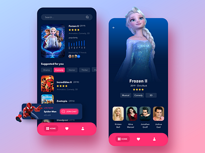 What's your favorite movie app design ui