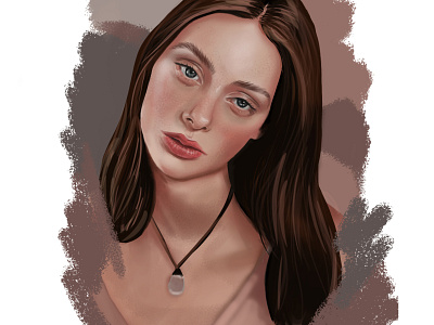 Portrait in coffee colours