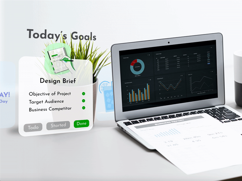 Augmented Reality Experience for day planner/todo list