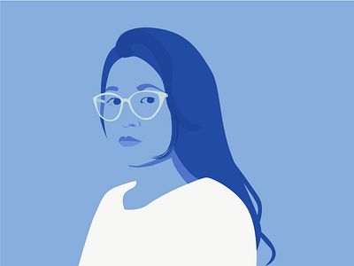 The Trapped Self blue graphic design philosophy shades winter blues