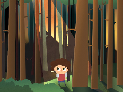 Timmy in the Forest illustration