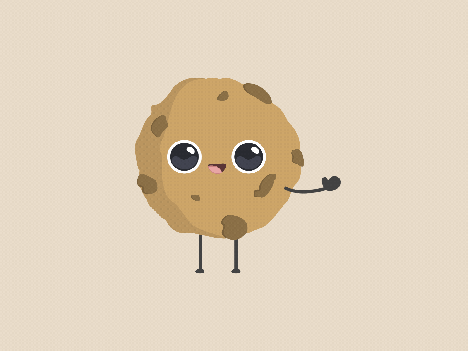 My first animation! It's a cookie! by Gokce Kurt on Dribbble