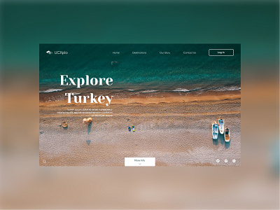 Explore Turkey Travel Site branding colorful design destination discover figma icon logo minimal tour travel agency typography vector web webdesign