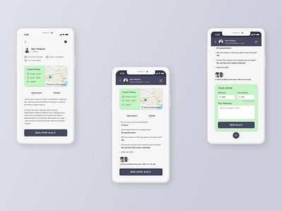 Armut App Re-design app armut branding colorful design figma ios minimal ui ux