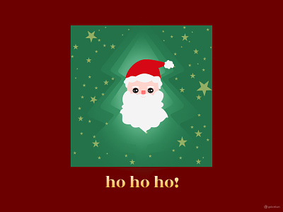 Ho ho ho! Happy New Year to all! art christmas christmas tree colorful design figma happy new year hohoho holiday icon illustration minimal santa stars vector