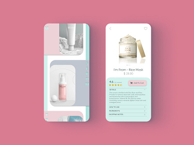 Skincare Shopping App app beauty category colorful design ecommerce figma ios minimal shopping shopping app skincare ui