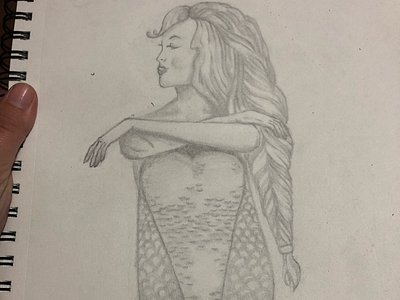Mermaid design mermaid pencil drawing practice tattoo apprentice tattoo style