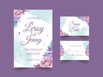 Wedding Floral Invitations