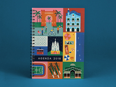 Barcelona Annual Diary annual diary illustration barcelona