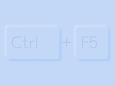 Ctrl+F5 button design figma neumorphic neumorphism ui ui design