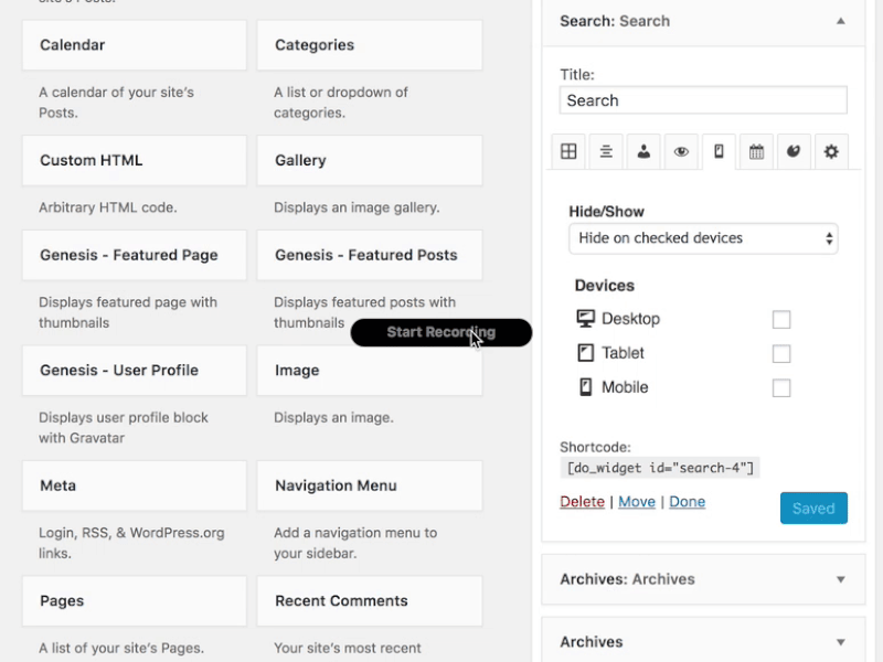 Show or Hide WordPress Widgets on Mobile Devices, Tablet & more! free download freebies widget wordpress widgets wordpress free plugin wordpress plugin wordpress widgets