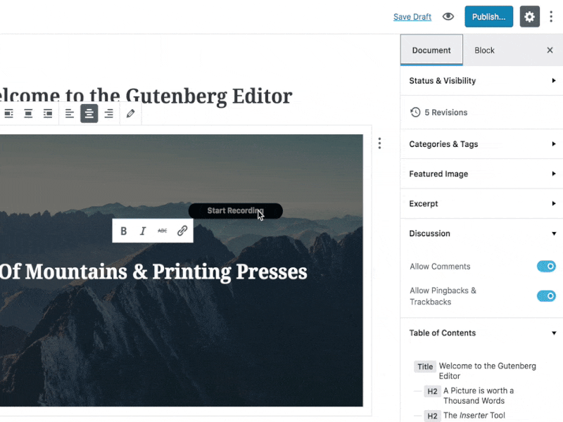 Block Options for WordPress New Gutenberg Editor gutenberg wordpress wordpress editor wordpress free plugin wordpress plugin