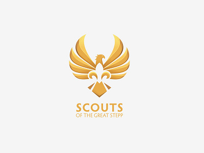 Rebranding for Scout of the Great Steppe branding design eagle fire gold graphic design logo vector