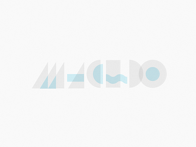 Macedo branding design logo type