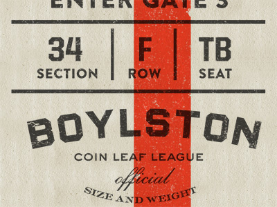 Ticket boylston design type