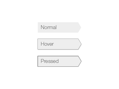 Button States basic buttons clean simple ui white